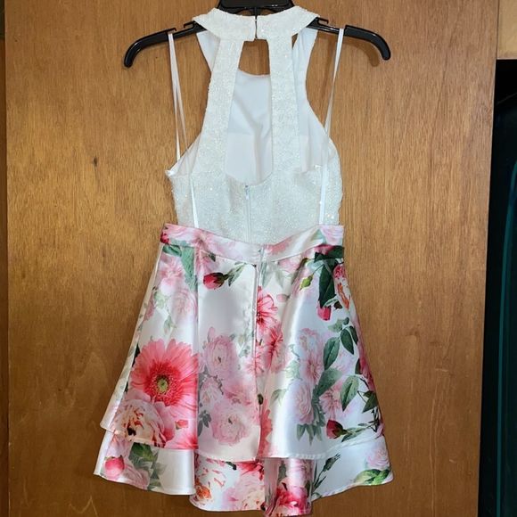 •JODI KRISTOPHER• NWT formal occasion 2/piece size 1 PINK/WHT FORLAL - Picture 6 of 12